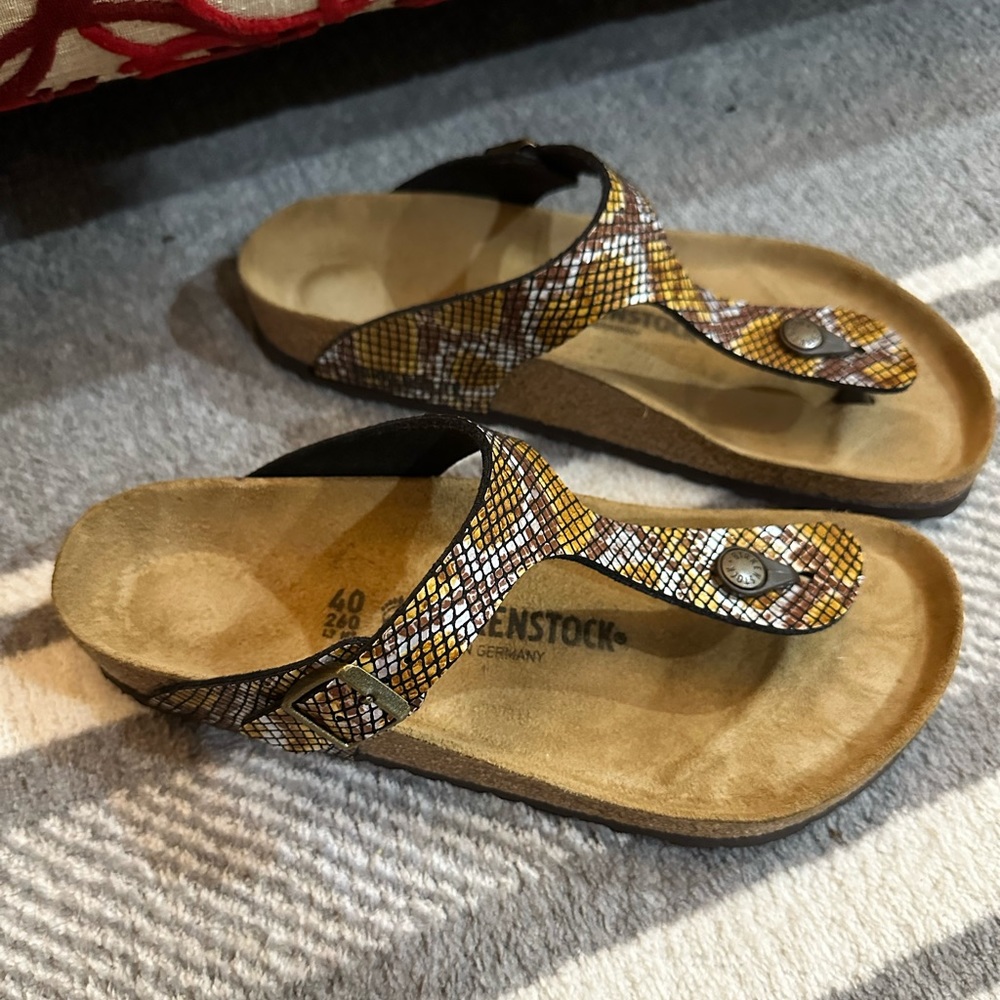 Birkenstock Gizeh Regular Python Brown - image 6